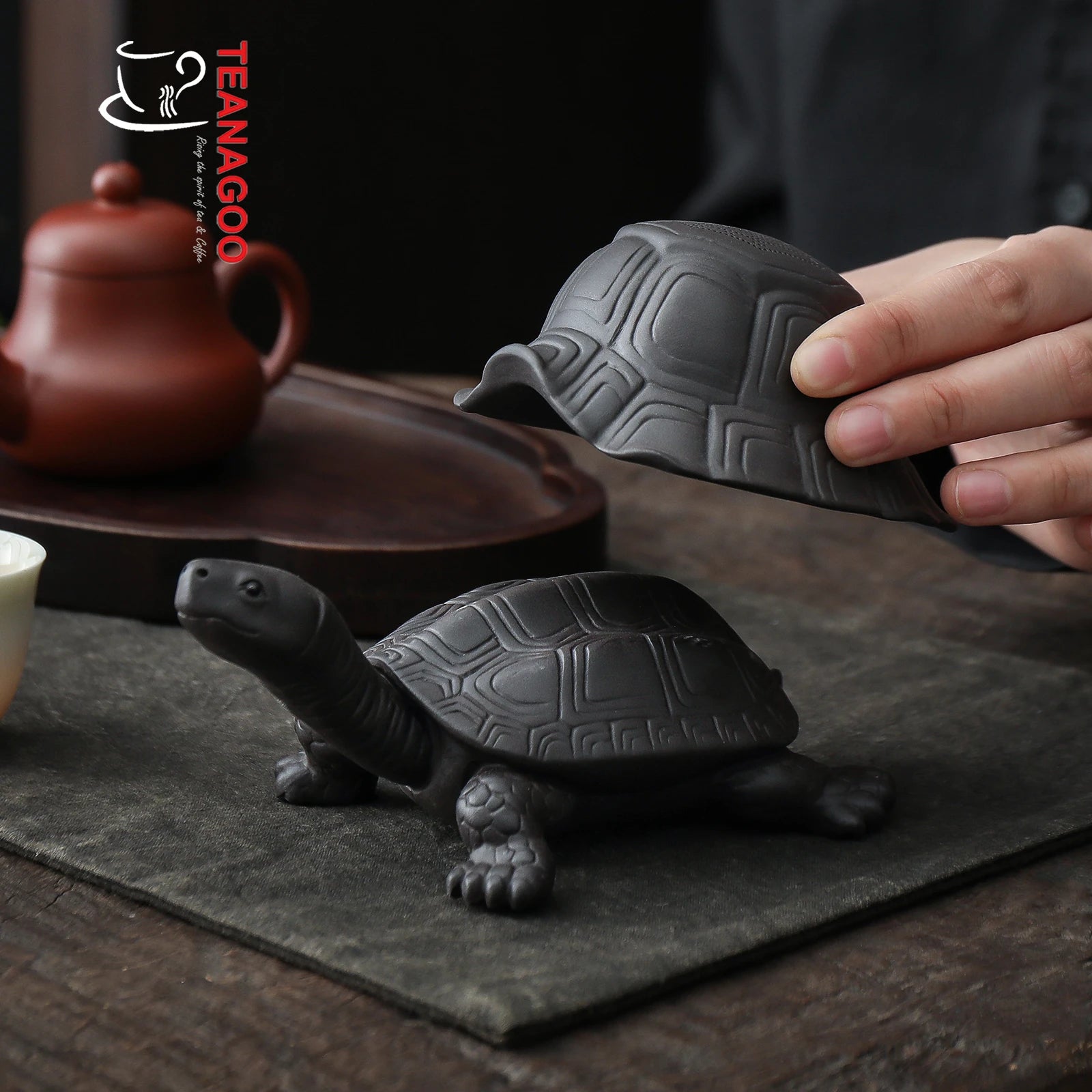 Handmade Tea Strainer and Holder Tea Set Creative Pottery Tea Accessories Teaware