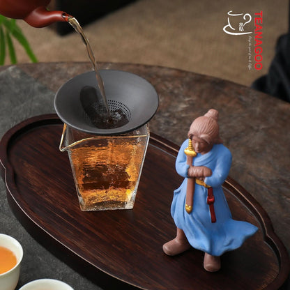 Handmade Tea Strainer and Holder Tea Set Creative Pottery Tea Accessories Teaware