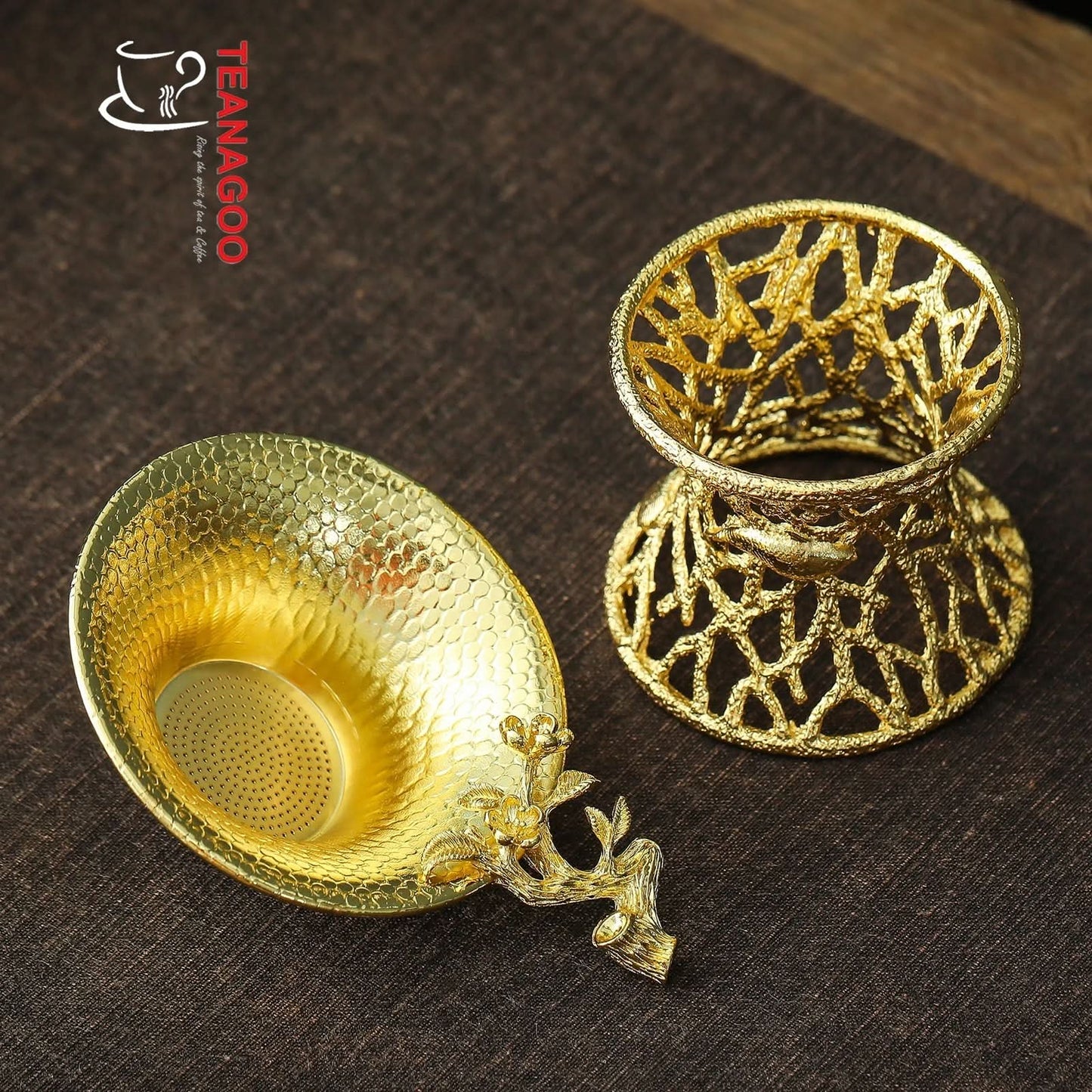 Handmade Tea Strainer and Holder Tea Set Creative Tea Accessories Teaware