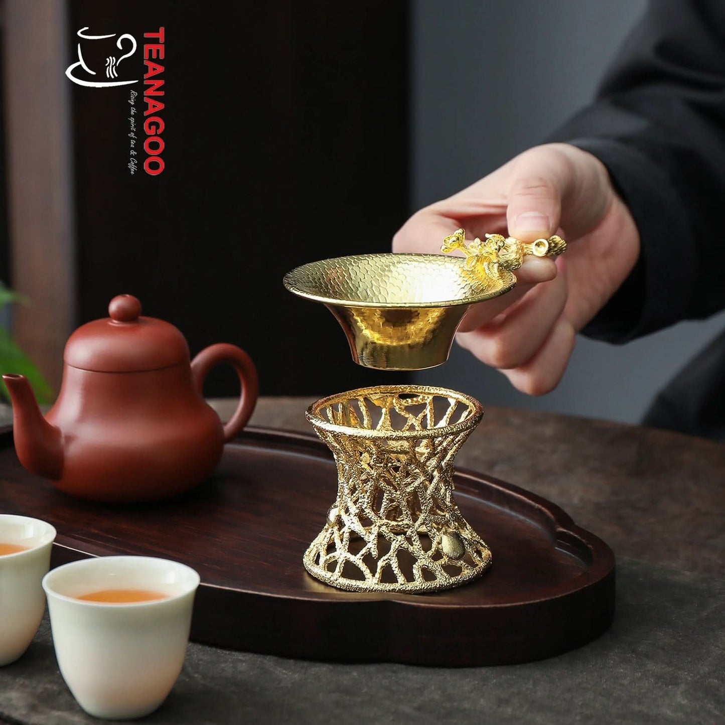 Handmade Tea Strainer and Holder Tea Set Creative Tea Accessories Teaware