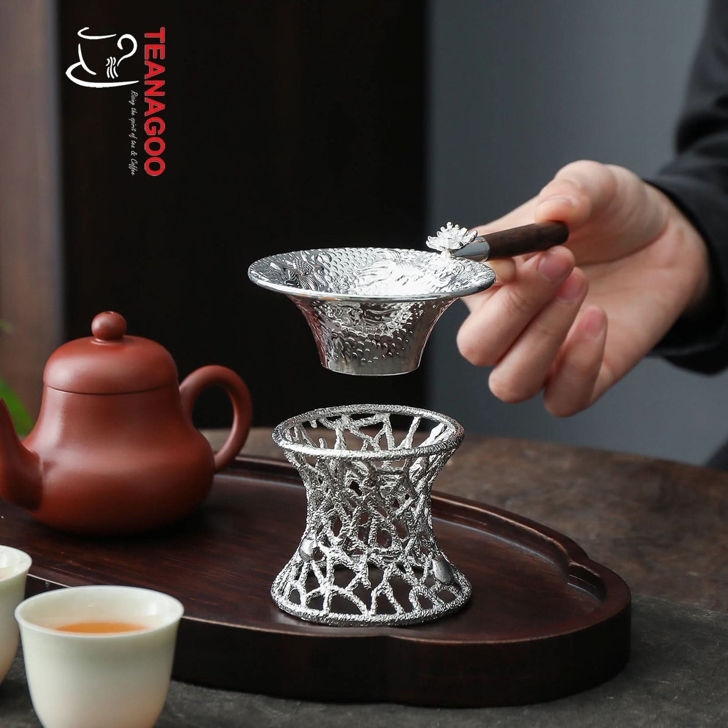 Handmade Tea Strainer and Holder Tea Set Creative Tea Accessories Teaware