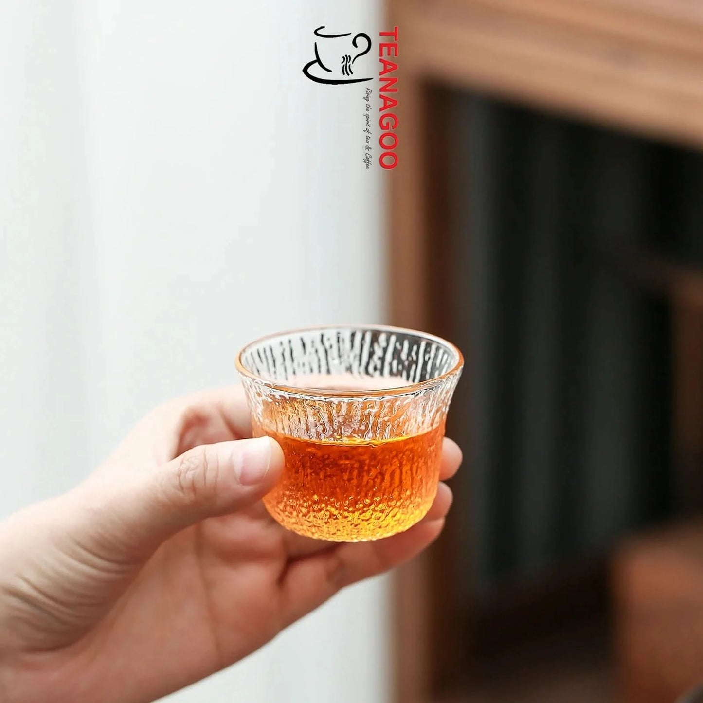 Handmade delicate glass tea cups set as gifts 6 pcs for one set