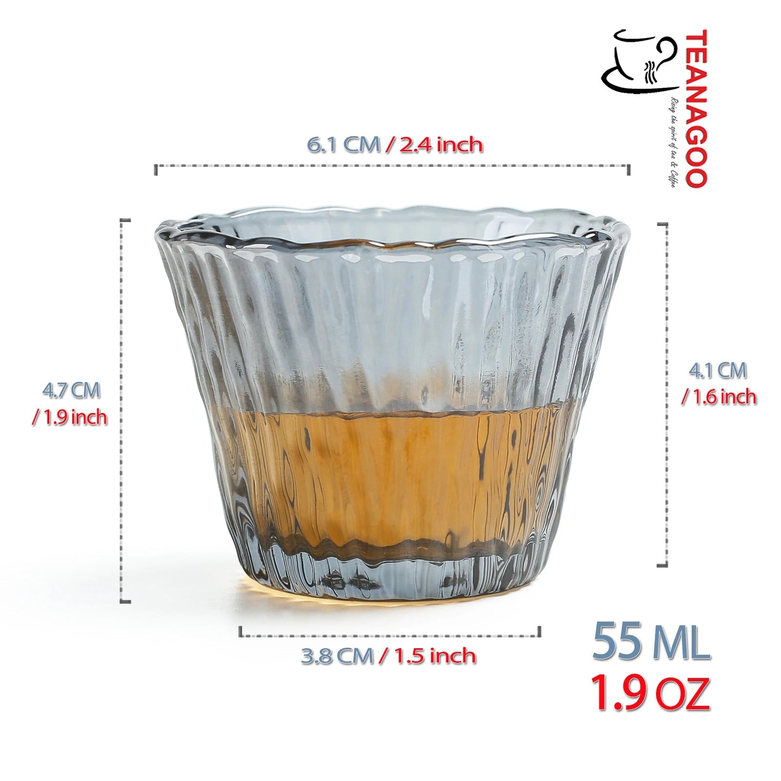 6pcs Handmade Heat-Resistant Glass Teacup with Handle - Perfect for Coffee,  Whiskey, and More - Exquisite Handicraft and Nice Gift