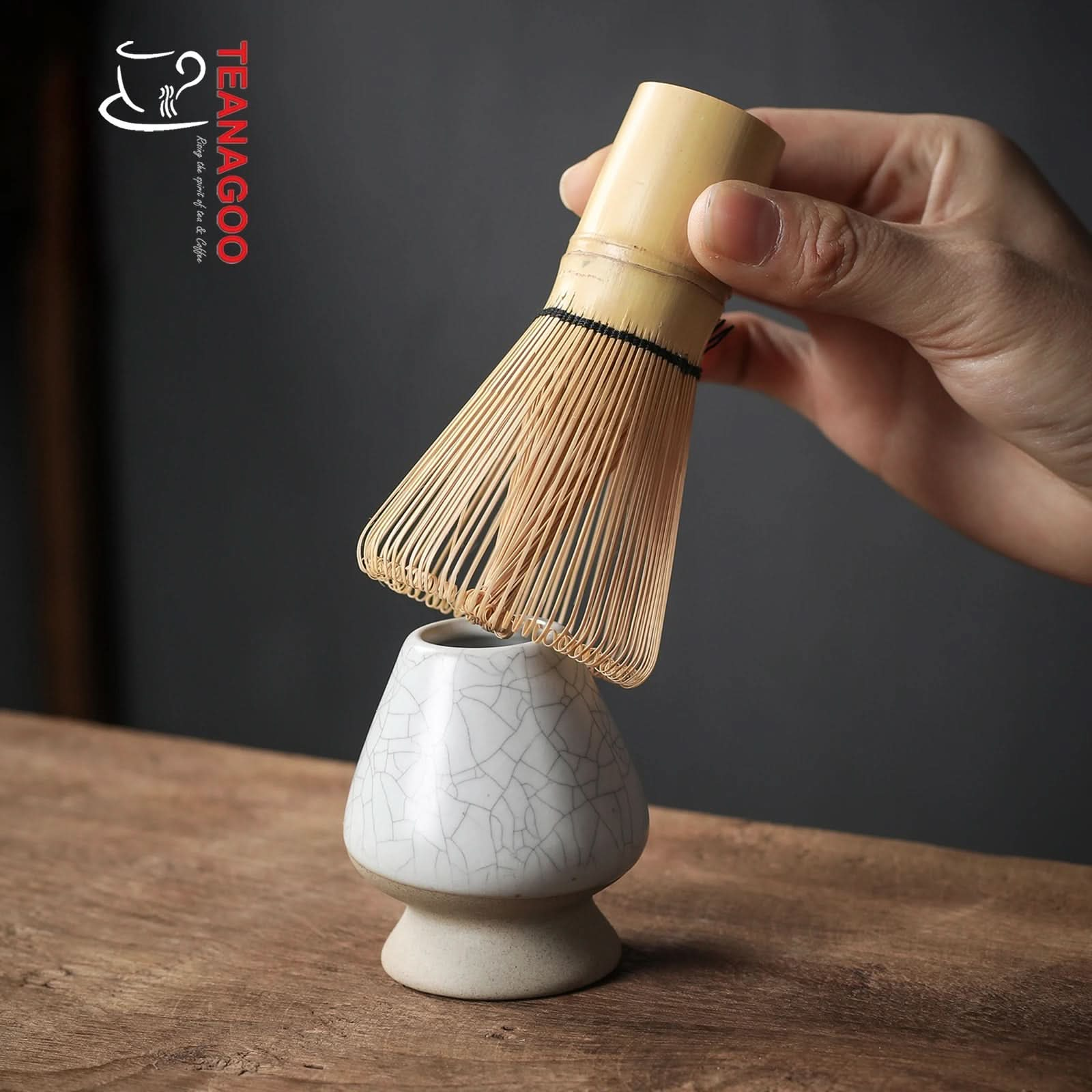 TEANAGOO Japan Bamboo Whisk Accessory Set-Random Holder color