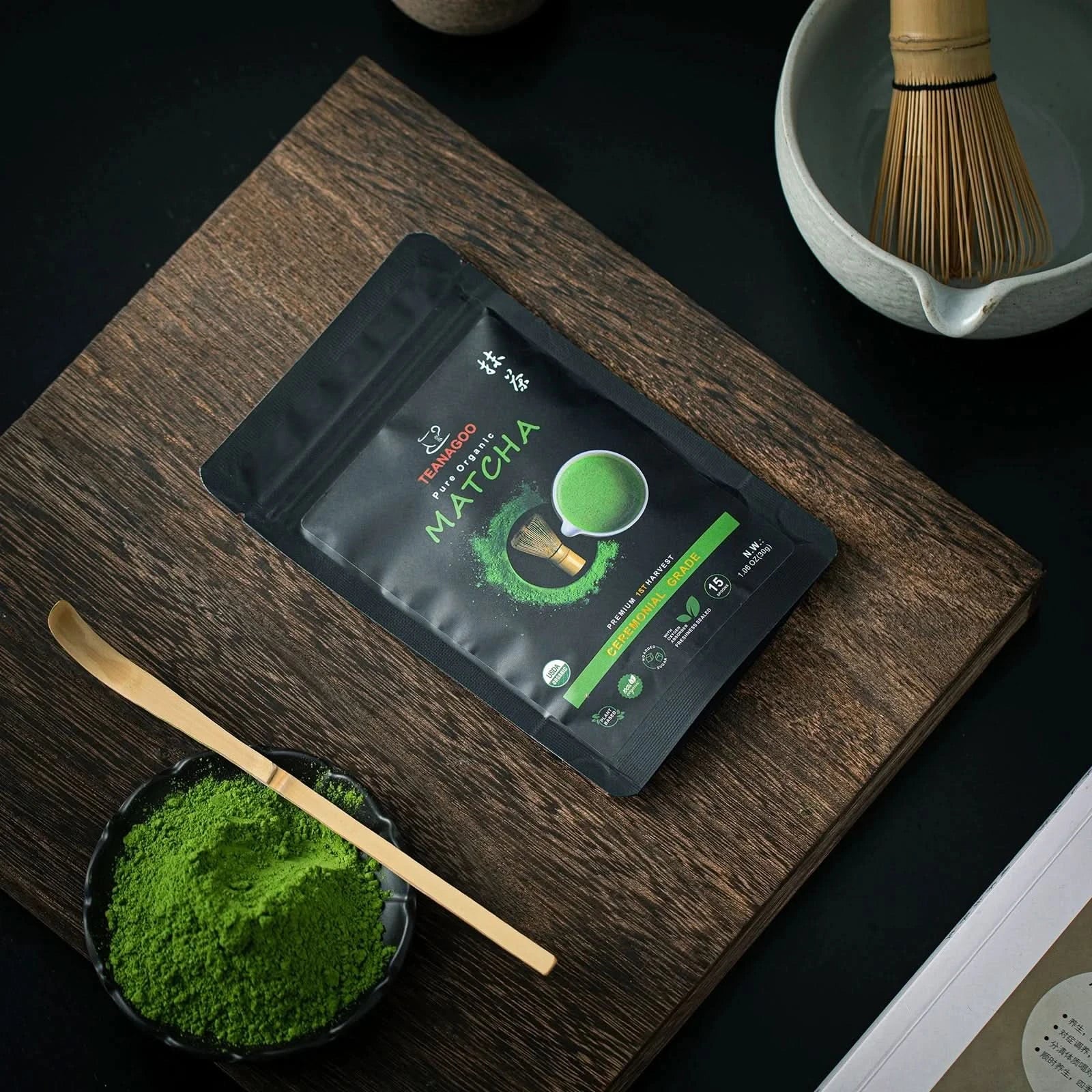 Organic Ceremony Matcha Green Tea Powder Ceremony Grade | TEANAGOO - 1. ...