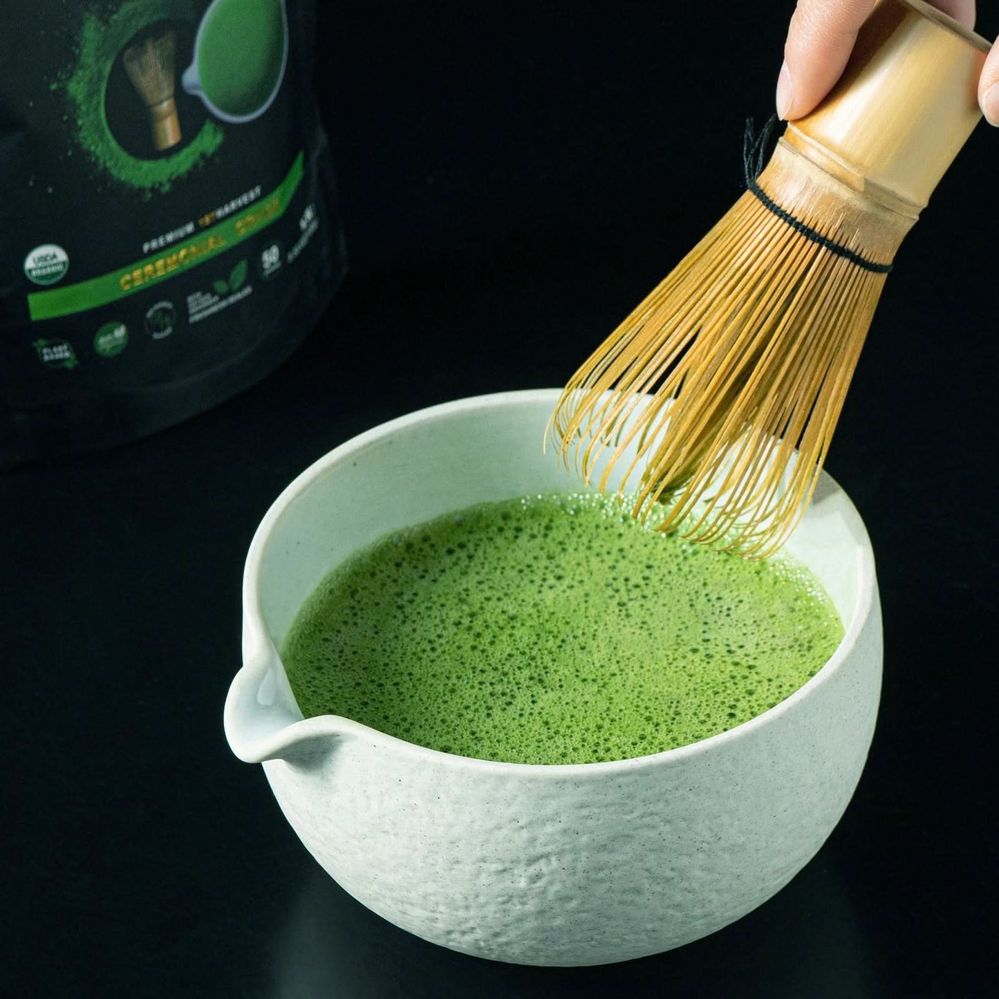 Organic Matcha Ceremony Green Tea Powder First Harvest Premium Grade