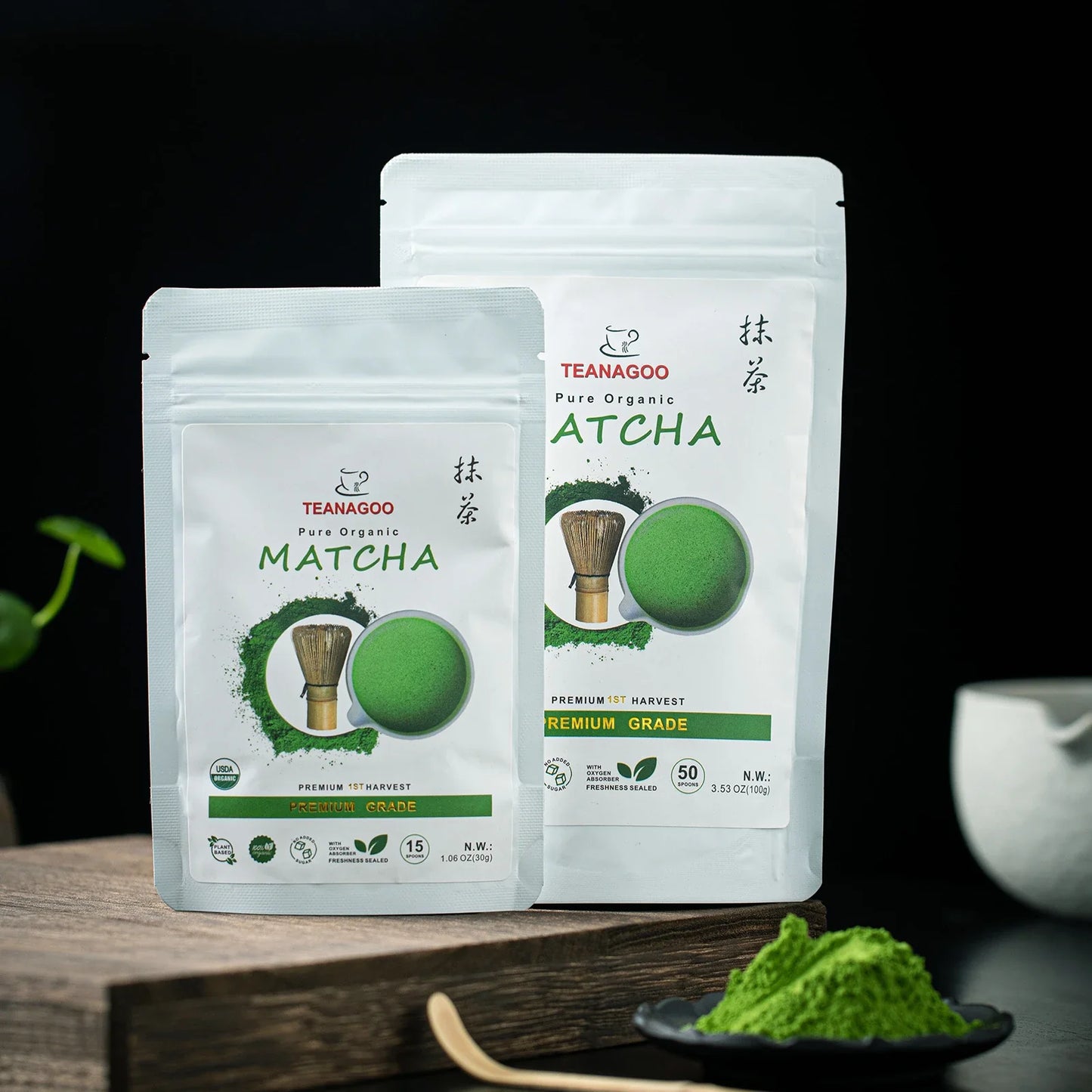 Organic Matcha Ceremony Green Tea Powder First Harvest Premium Grade