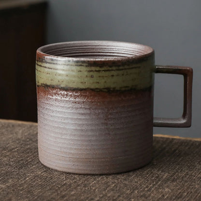 Pottery Clay Tea Cup 160ml Handcrafted Ceramic Coffee Mug