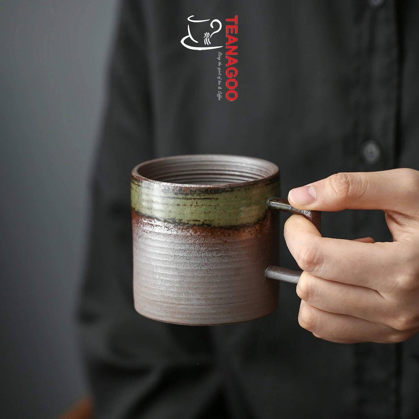 Pottery Clay Tea Cup 160ml Handcrafted Ceramic Coffee Mug