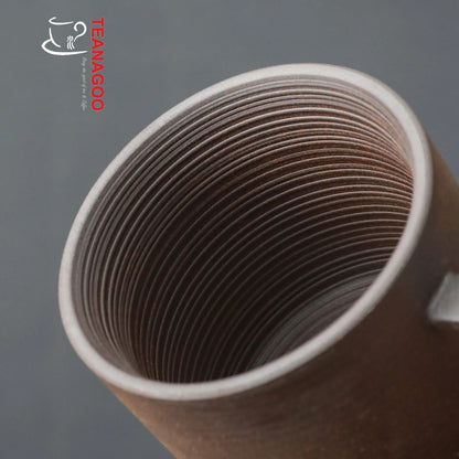 Pottery Clay Tea Cup Handcrafted Ceramic Coffee Mug 150ml