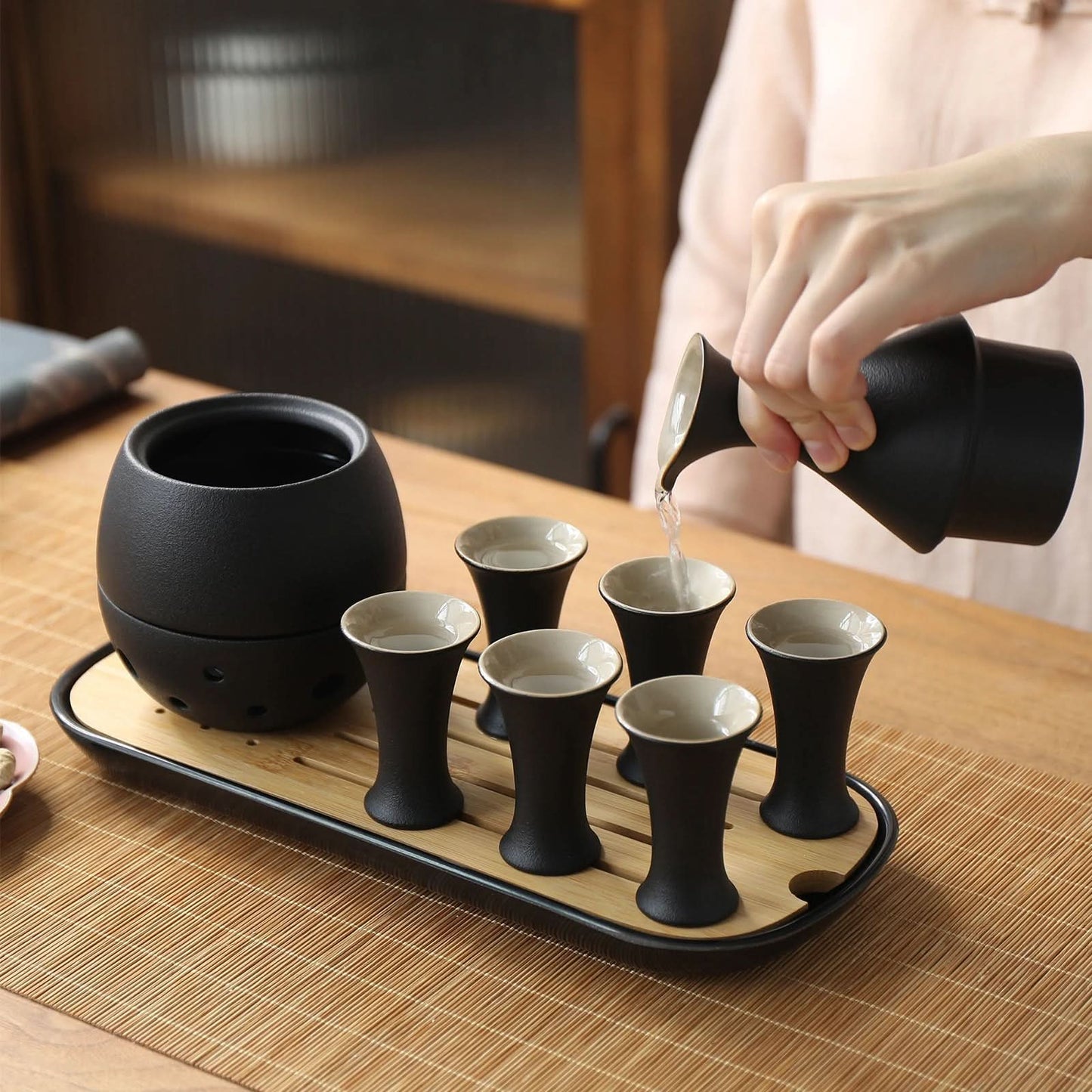 Serving Bamboo Tea Tray