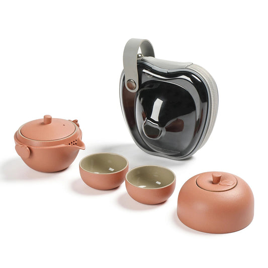 Portable Mini Travel Tea Set-Cue Apple (TS06)