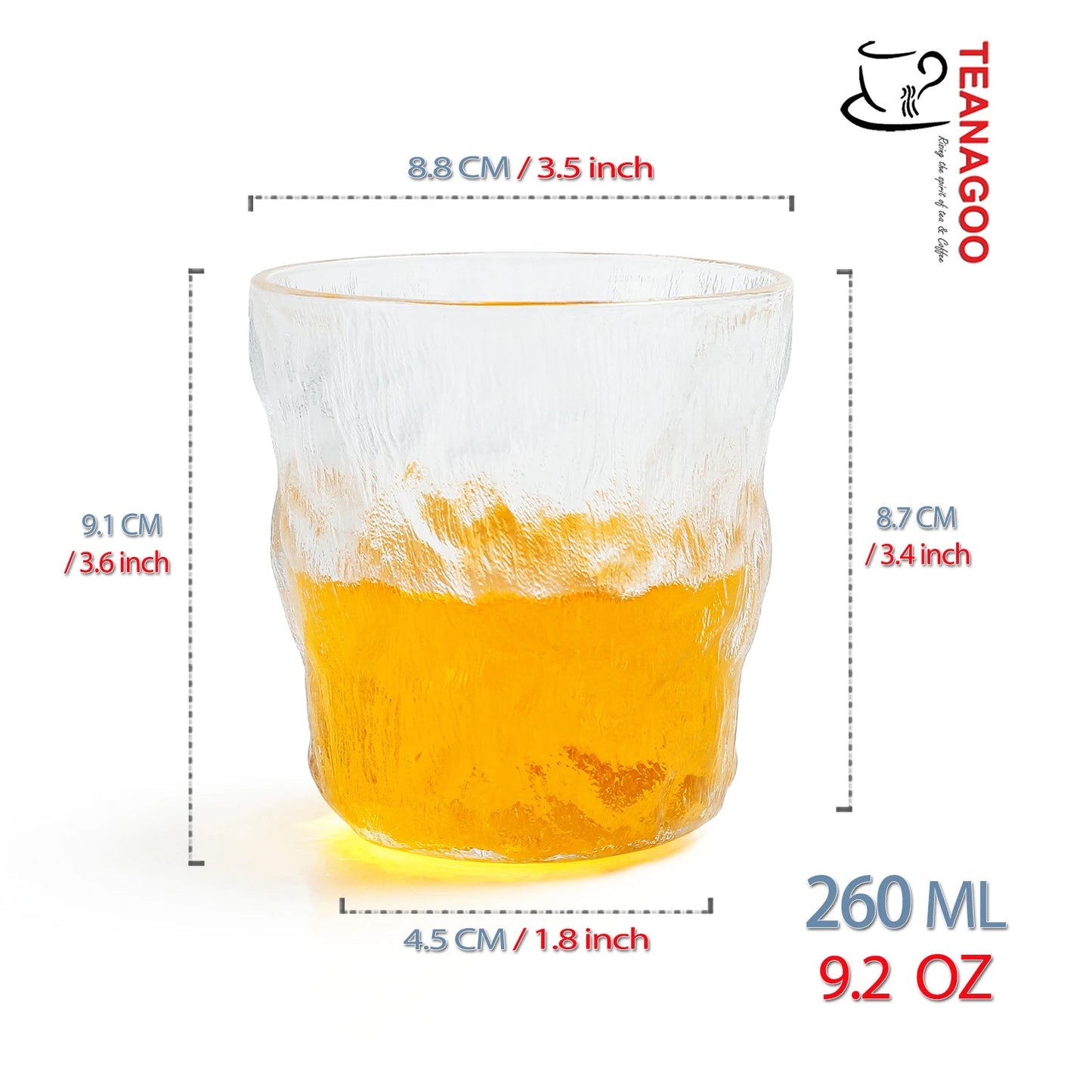 Thick Anti-Heat Glass Tea Cup Handcrafted Gongfu Teaware
