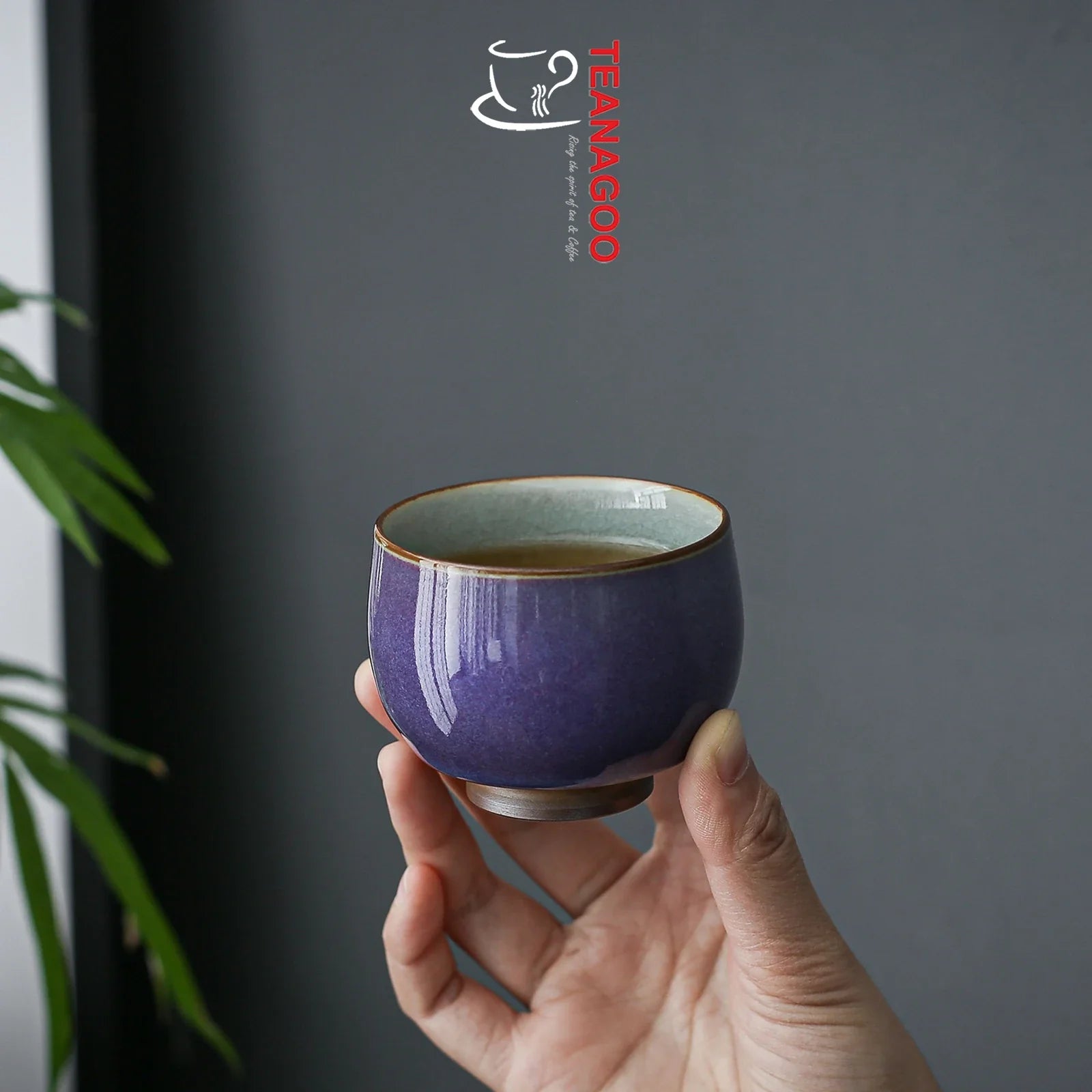 ceramic tenmoku cup handmade Jianzhan ru ware teacup 100ml