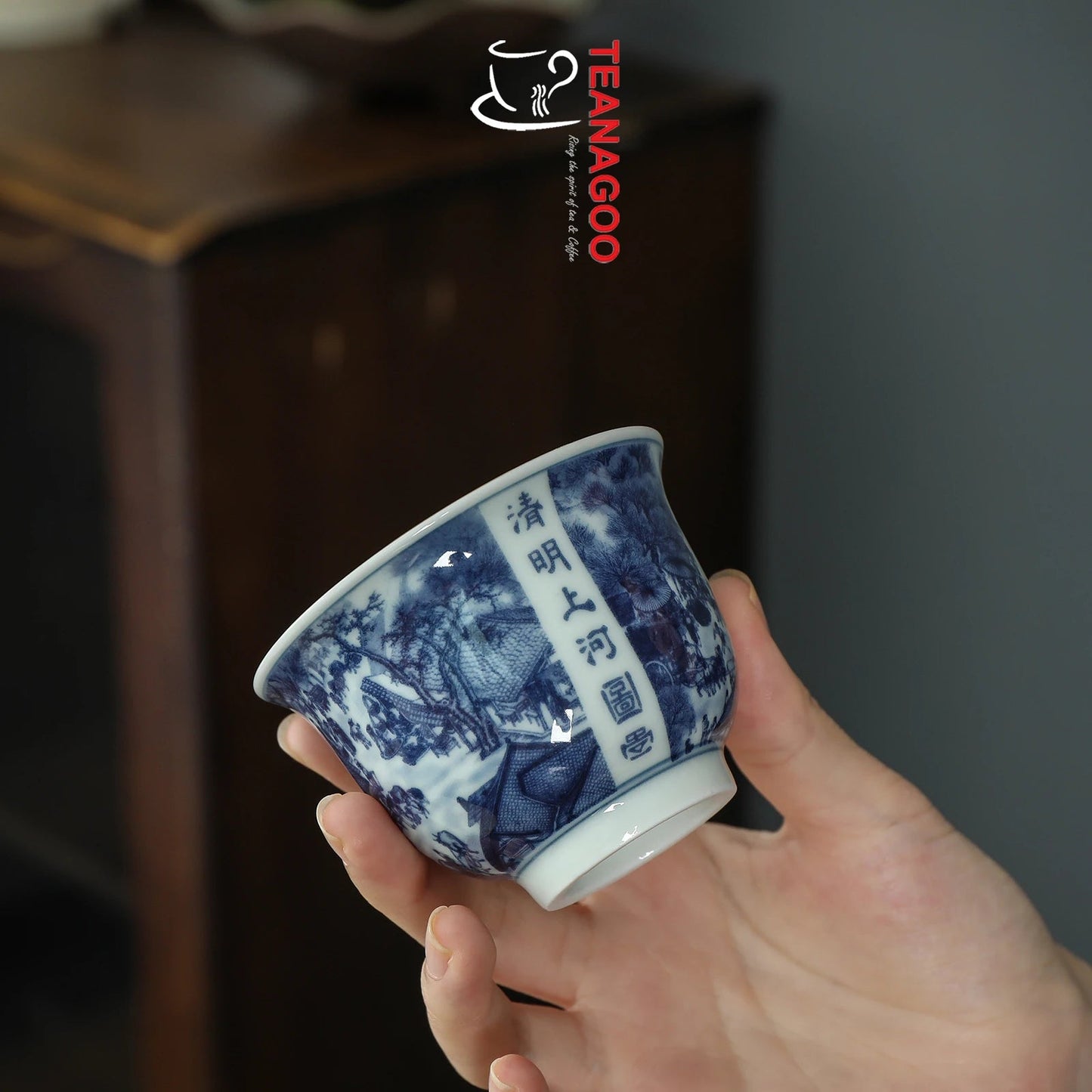 Antique Painting-Magnolia Cup