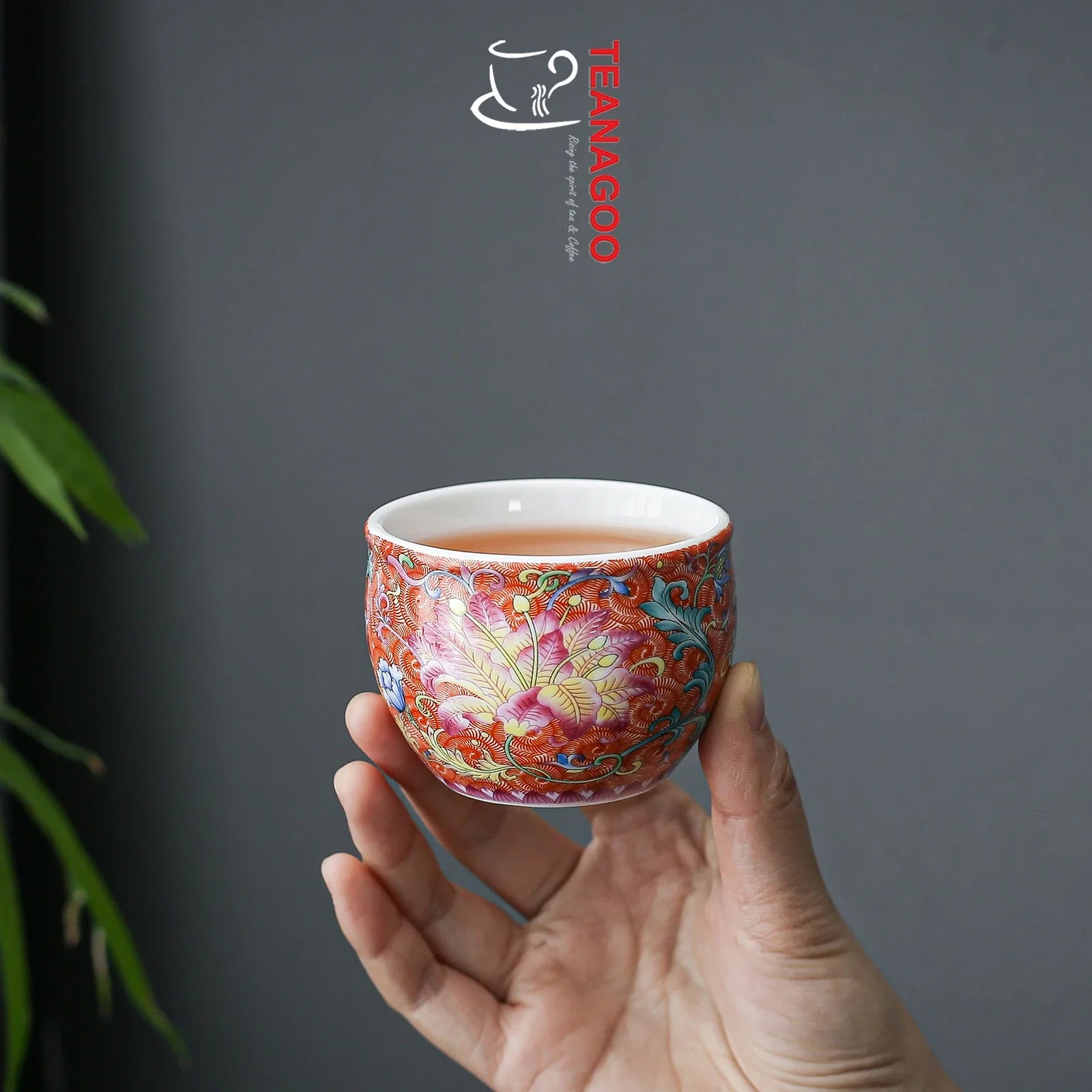 handcrafted ceramic tea cup 125ml enamel glazed porcelain