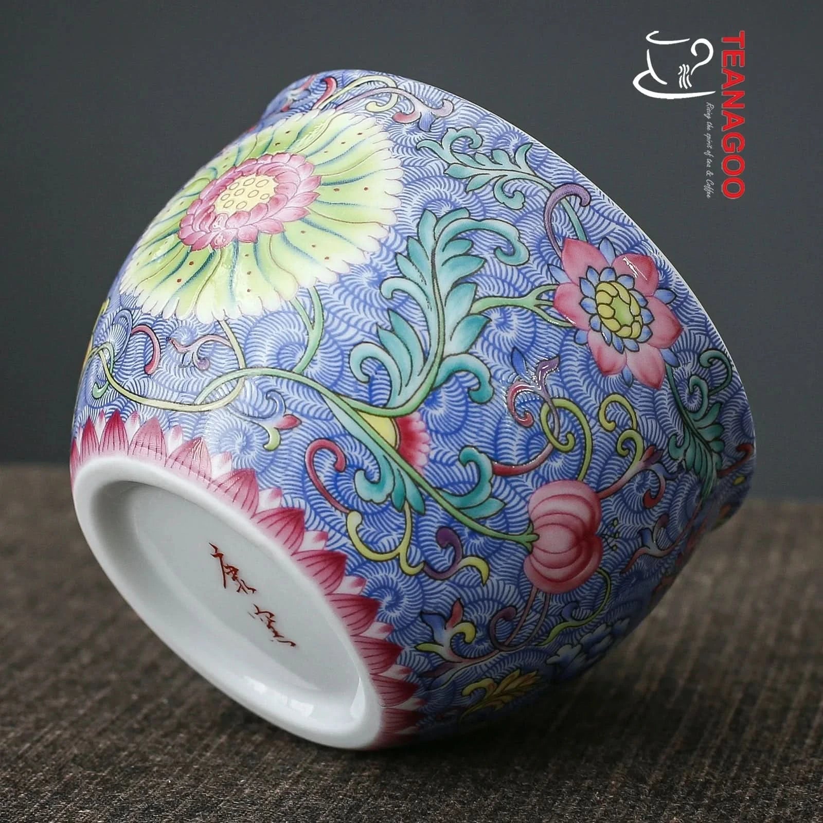 handcrafted ceramic tea cup 125ml enamel glazed porcelain