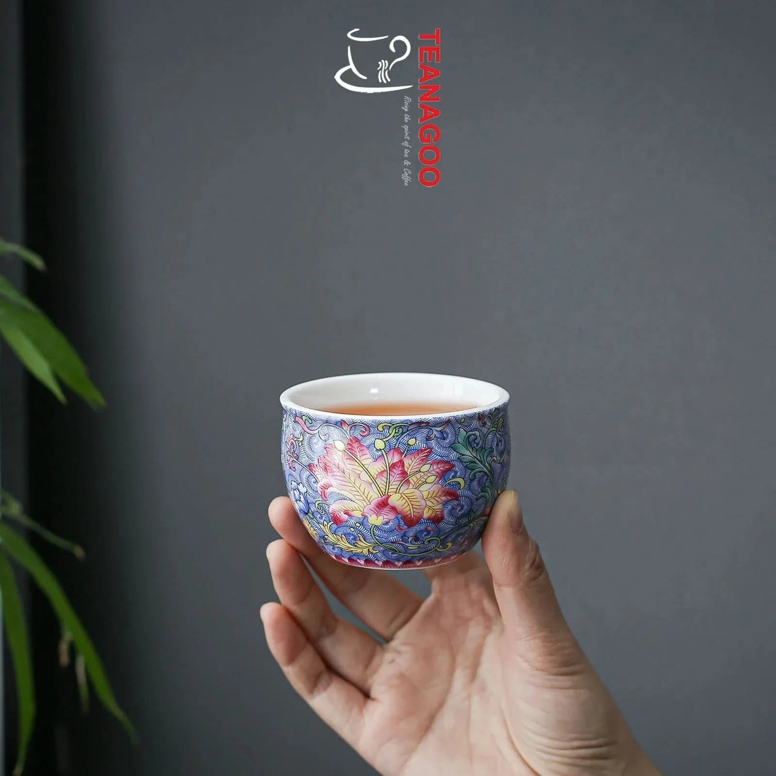 handcrafted ceramic tea cup 125ml enamel glazed porcelain