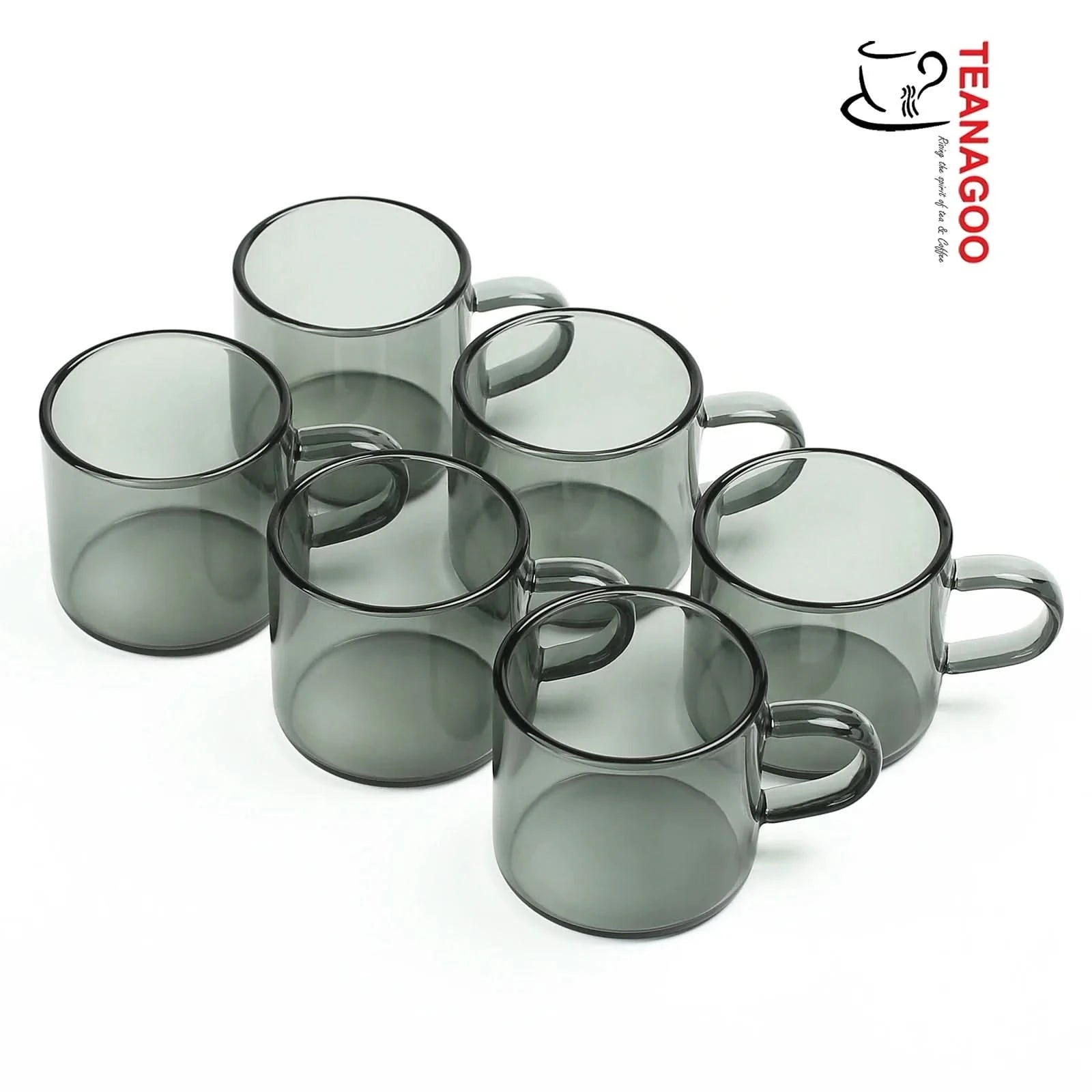 Handmade Glass Gongfu Teacups Set