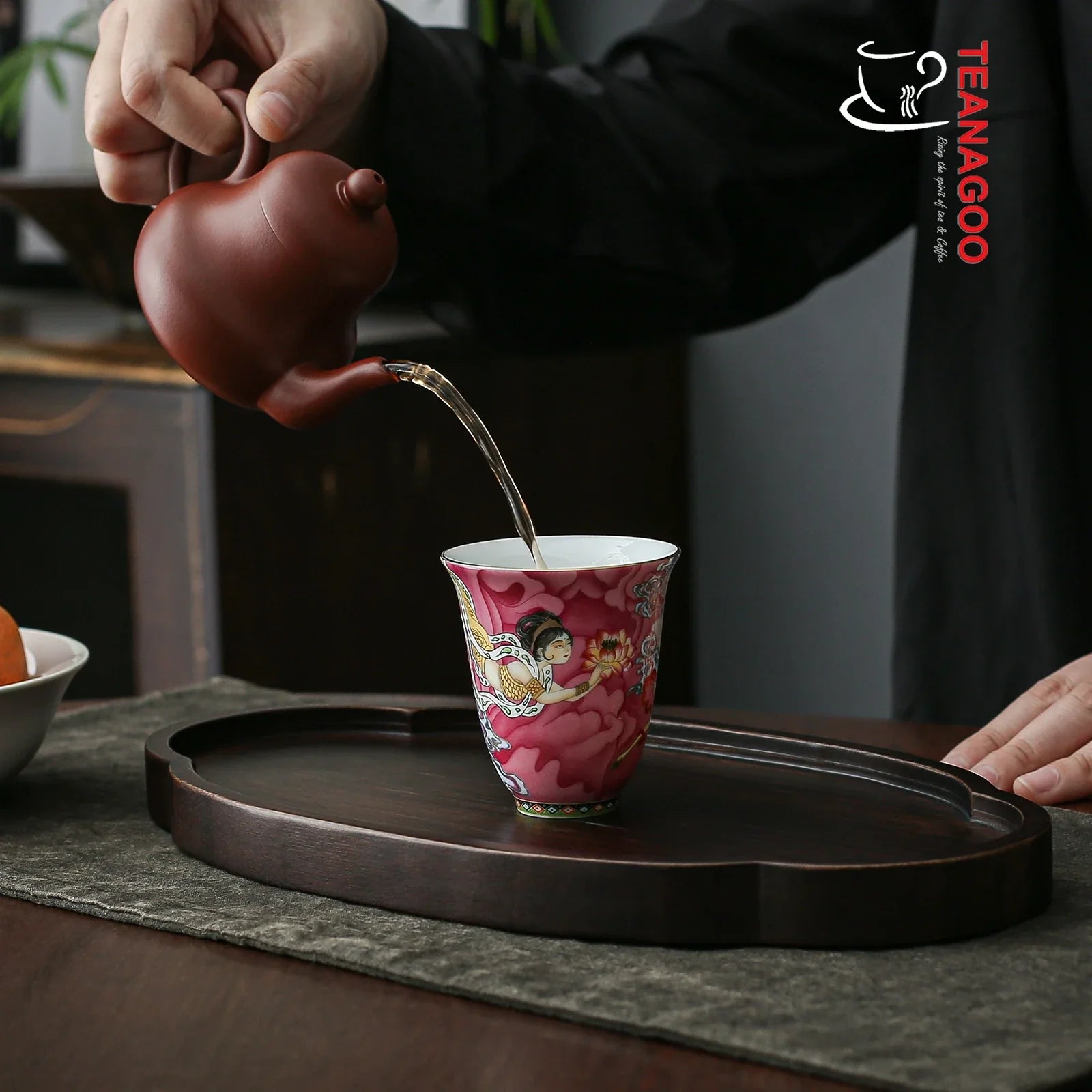 handmade porcelain teacup 80ml Chinese myth fairy ceramic cup