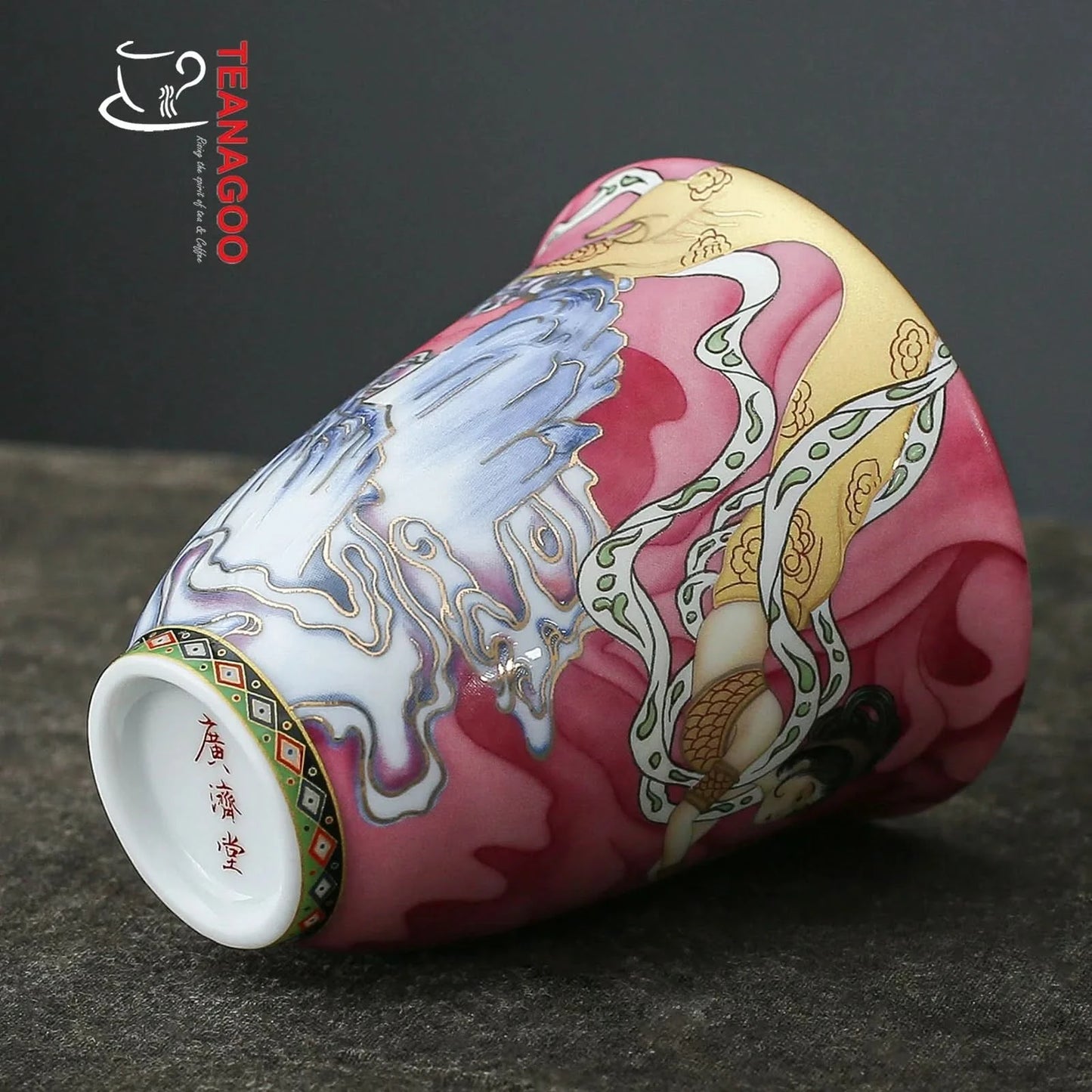 handmade porcelain teacup 80ml Chinese myth fairy ceramic cup