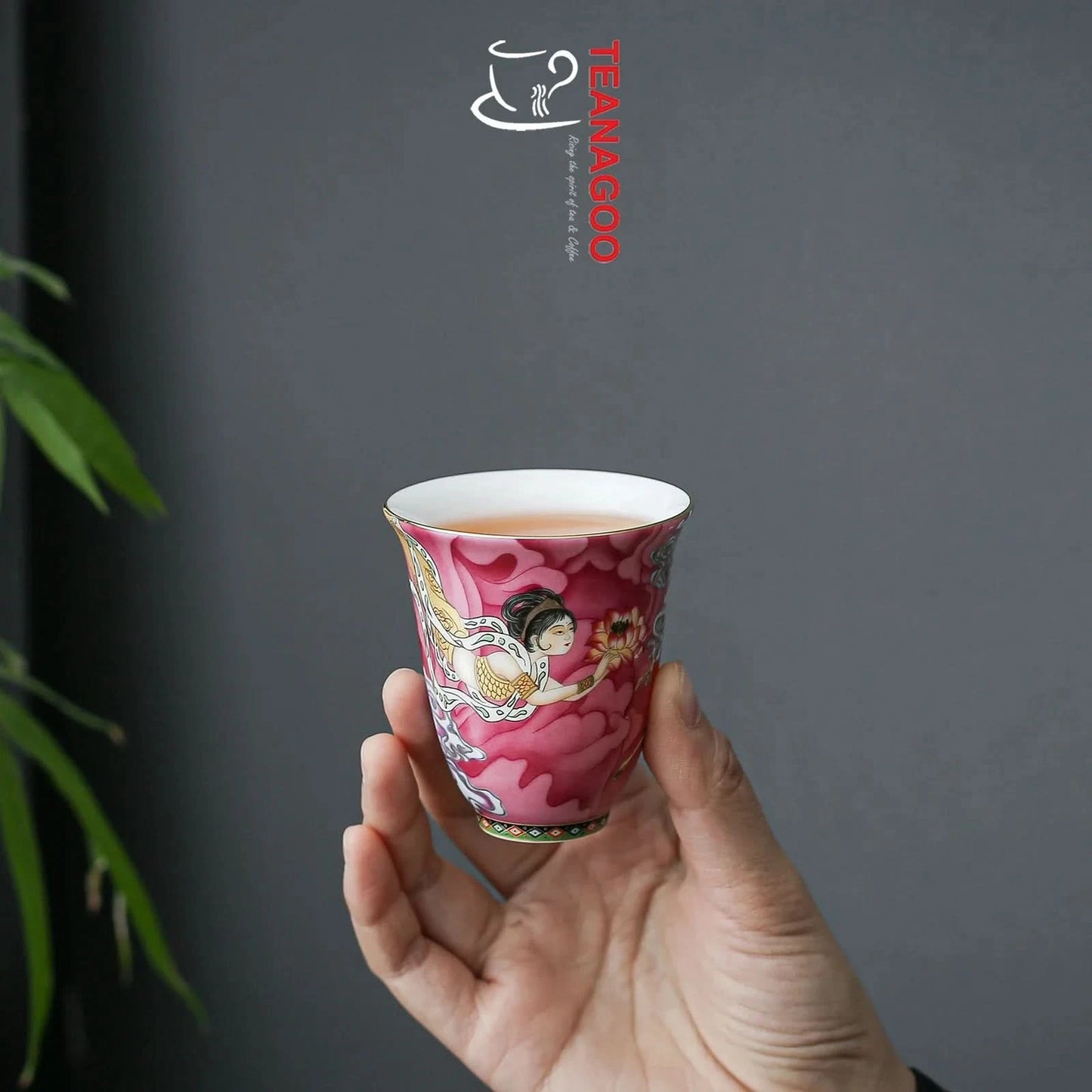 handmade porcelain teacup 80ml Chinese myth fairy ceramic cup