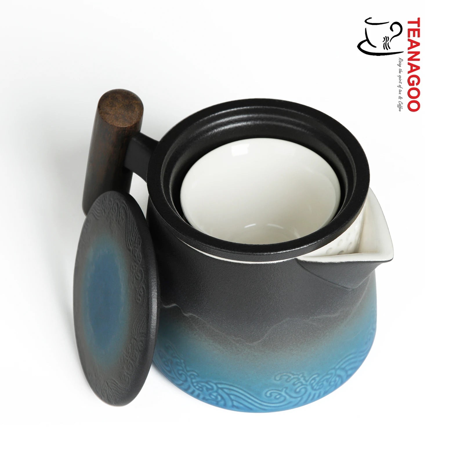 Portable Mini Travel Tea Set (1*Pot+2*Cups), 340 ML / 12 OZ (ST01) - TEANAGOO